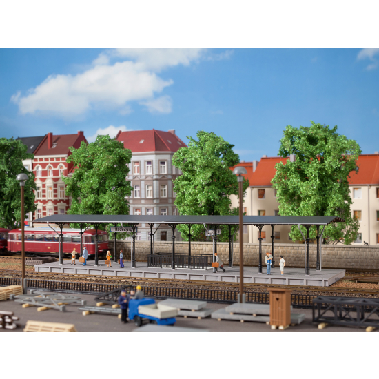 Auhagen 11440 - Peron zadaszony , skala H0